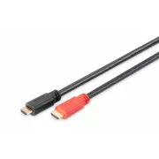 Digitus prepojovací kábel s Aktívnym zosilnením HDMI High Speed Ethernet Ultra HD 24p, 15M