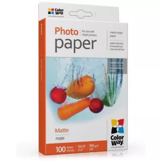 COLORWAY fotopapier/ matte 190g/m2, 10x15/ 100 kusov COLORWAY fotopapier/ matte 190g/m2, 10x15/ 100 kusov