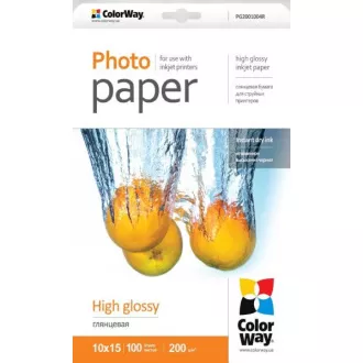 COLORWAY fotopapier / high glossy 200g / m2, 10x15 / 100 kusov COLORWAY fotopapier / high glossy 200g / m2, 10x15 / 100 kusov