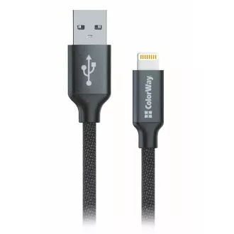 Colorway Dátový Kábel USB-Apple Lightning/ 2.1A/ 1m/ Čierny