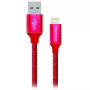 Colorway Dátový Kábel USB-Apple Lightning/ 2.1A/ 1m/ Červený