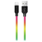 Colorway Dátový Kábel USB-Apple Lightning/ 2.4A/ 1m/ Multicolor