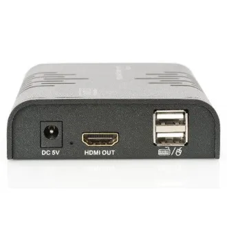DIGITUS HDMI KVM Extender, 120 m, Full HD, 1080p cez sieťový kábel (Cat 5, 5E, 6),
