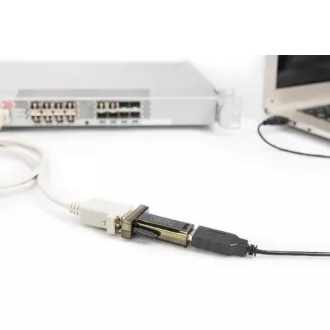DIGITUS Prevodník USB 2.0 na sériový, DSUB 9M vr. Kábel USB A 80cm