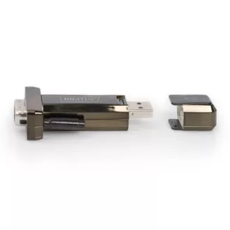 DIGITUS Prevodník USB 2.0 na sériový, DSUB 9M vr. Kábel USB A 80cm