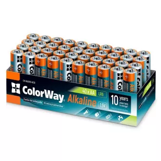Colorway alkalická batéria AA/ 1.5V/ 40ks v balení