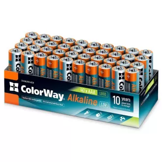 Colorway alkalická batéria AAA/ 1.5V/ 40ks v balení