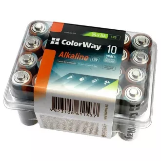 Colorway alkalická batéria AA/ 1.5V/ 24ks v balení/ Plastový box