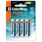 Colorway alkalická batéria AA/ 1.5V/ 4ks v balení/ Blister