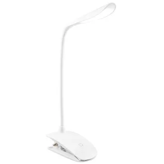 Colorway stolná LED lampa / CW-DL04FCB-W/ Integrovaná batéria / Klip na uchytenie/ Biela