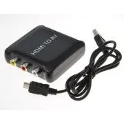 PremiumCord prevodník HDMI na kompozitný signál a stereo zvuk