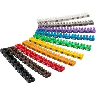 goobay Označovacie klipy na kábel do priemeru 2.5-4mm, 10x10ks, čísla goobay Označovacie klipy na kábel do priemeru 2.5-4mm, 10x10ks, čísla