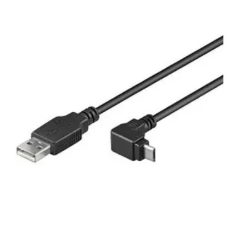 PremiumCord Kábel micro USB 2.0, AB, konektor do uhla 90 °, 1,8 m PremiumCord Kábel micro USB 2.0, AB, konektor do uhla 90 °, 1,8 m