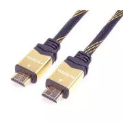 PremiumCord HDMI 2.0 High Speed + Ethernet kábel HQ, pozlátené konektory, 3m