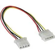 PremiumCord predlžovací napájací kábel 5,25" molex 37cm
