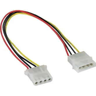 PremiumCord predlžovací napájací kábel 5,25" molex 37cm