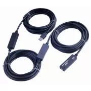 PremiumCord USB 3.0 repeater a predlžovací kábel A/MA/F 15m