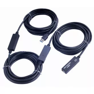 PremiumCord USB 3.0 repeater a predlžovací kábel A/MA/F 15m