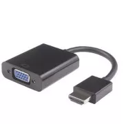PremiumCord Prevodník HDMI na VGA so zvukom 3,5mm stereo jack - čierny