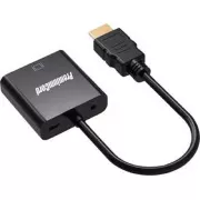 PremiumCord Prevodník HDMI na VGA so zvukom 3,5mm stereo jack - čierny
