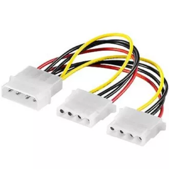 PremiumCord Kábel napájací HDD 5,25 "-2x5,25" PremiumCord Kábel napájací HDD 5,25 "-2x5,25"