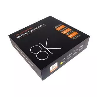 PremiumCord Ultra High Speed HDMI 2.1 optický fiber kábel 8K @ 60Hz, pozlátené 5m