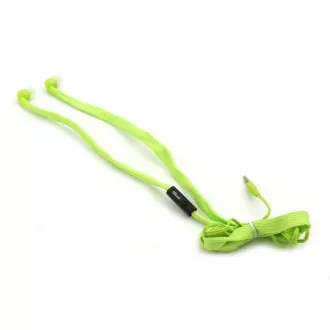 PLATINET FREESTYLE SHOELACE slúchadlá s mikrofónom, zelená PLATINET FREESTYLE SHOELACE slúchadlá s mikrofónom, zelená
