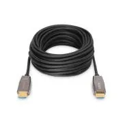 Digitus HDMI AOC hybridný optický kábel, Type AM/M, 10m, UHD 8K @ 60Hz, CE, gold, bl