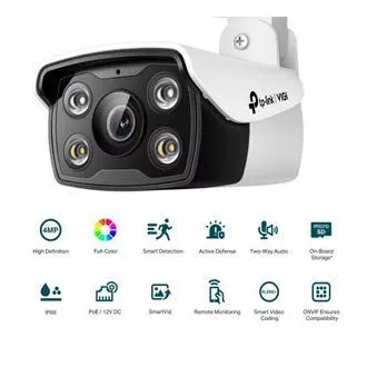 TP-Link VIGI C340(6mm) VIGI 4MPx vonkajšia bullet sieťová kamera s plnofarebným nočným videním