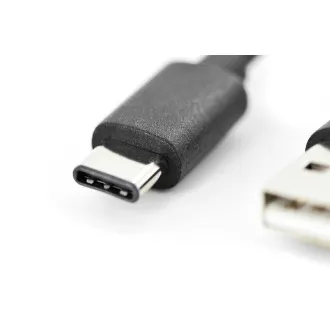 Digitus Pripojovací kábel USB C na A 1,0 m, 3A, 480 MB, verzia 2.0