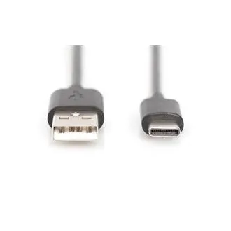 Digitus Pripojovací kábel USB C na A 1,0 m, 3A, 480 MB, verzia 2.0