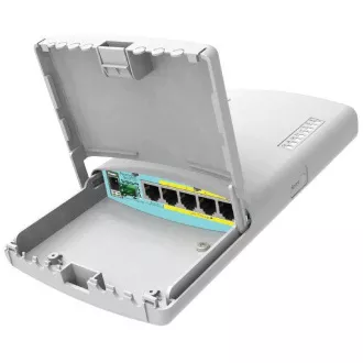 Mikrotik RouterBOARD RB960PGS-PB PowerBox Pro, 5x GLAN (4x PoE-OUT), Outdoor, napr. adaptér, ROS L4, mont.