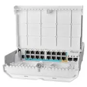 MikroTik CRS318-1Fi-15Fr-2S-OUT - netPower 15FR reverzný POE switch