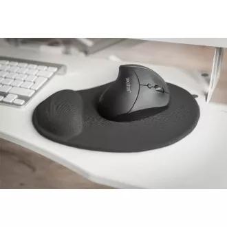 DIGITUS Ergonomická podložka pod myš s opierkou dlane, čierna DIGITUS Ergonomická podložka pod myš s opierkou dlane, čierna