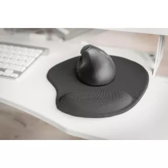 DIGITUS Ergonomická podložka pod myš s opierkou dlane, čierna DIGITUS Ergonomická podložka pod myš s opierkou dlane, čierna