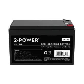 2-Power 2P7-12 12V 7Ah VRLA Batéria F2 ( Faston 250) 2-Power 2P7-12 12V 7Ah VRLA Batéria F2 ( Faston 250)