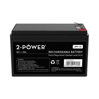 2-Power 2P9-12 12V 9Ah VRLA Batéria F2 ( FASTON 250 ) 2-Power 2P9-12 12V 9Ah VRLA Batéria F2 ( FASTON 250 )