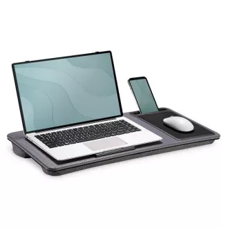 DIGITUS Notebookový stôl / pracovná stanica do 17", slot pre mobilný telefón, podložka pod myš DIGITUS Notebookový stôl / pracovná stanica do 17", slot pre mobilný telefón, podložka pod myš