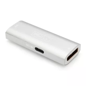DIGITUS Extender DS-55524 Rozširuje DP signál až na 30 m (8K/30Hz, 4K/120Hz, 4K/60Hz.)