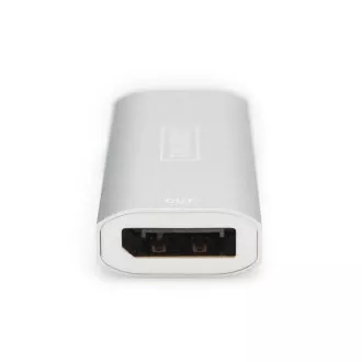 DIGITUS Extender DS-55524 Rozširuje DP signál až na 30 m (8K/30Hz, 4K/120Hz, 4K/60Hz.)