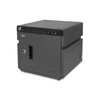 DIGITUS mobilná stolná nabíjacia skrinka pre tablety do 14 palcov, 10 zariadení. UV-C, USB-C ( až 20W na zariadení