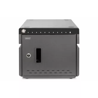 DIGITUS mobilná stolná nabíjacia skrinka pre tablety do 14 palcov, 10 zariadení. UV-C, USB-C ( až 20W na zariadení