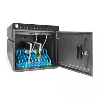DIGITUS mobilná stolná nabíjacia skrinka pre tablety do 14 palcov, 10 zariadení. UV-C, USB-C ( až 20W na zariadení