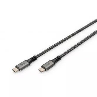 DIGITUS Pripojovací kábel USB 4, TypeC na TypeC, AL-Housing PP Braid 4K @ 60Hz, PD3.0, 20Gbits / s, 3m, bl. DIGITUS Pripojovací kábel USB 4, TypeC na TypeC, AL-Housing PP Braid 4K @ 60Hz, PD3.0, 20Gbits / s, 3m, bl.