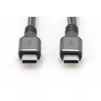 DIGITUS Pripojovací kábel USB 4, TypeC na TypeC, AL-Housing PP Braid 4K @ 60Hz, PD3.0, 20Gbits / s, 3m, bl. DIGITUS Pripojovací kábel USB 4, TypeC na TypeC, AL-Housing PP Braid 4K @ 60Hz, PD3.0, 20Gbits / s, 3m, bl.