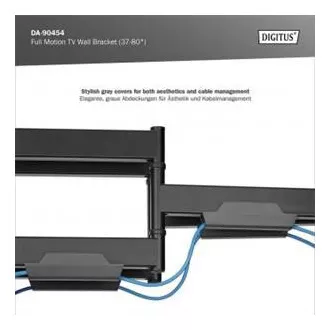 DIGITUS Plne pohyblivý TV nástenný držiak 37-80", 60 kg zaťaženie max., VESA: 200x100, 200x200, 300x200, 400x200, 300x300, 400x300 DIGITUS Plne pohyblivý TV nástenný držiak 37-80", 60 kg zaťaženie max., VESA: 200x100, 200x200, 300x200, 400x200, 300x300, 400x300