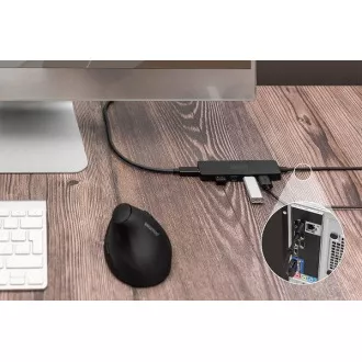 Digitus USB 3.0 Hub 4-Port, Slim Line, 1,2 m kábel