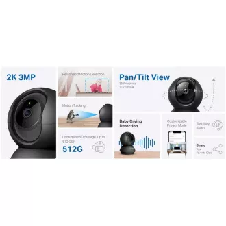 TP-Link Tapo C211 - IP kamera s naklápaním a WiFi, 3MP (2304 x 1296), ONVIF TP-Link Tapo C211 - IP kamera s naklápaním a WiFi, 3MP (2304 x 1296), ONVIF