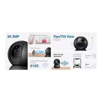 TP-Link Tapo C211 - IP kamera s naklápaním a WiFi, 3MP (2304 x 1296), ONVIF TP-Link Tapo C211 - IP kamera s naklápaním a WiFi, 3MP (2304 x 1296), ONVIF