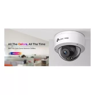 TP-Link VIGI C230 (2.8mm) - Dome kamera, 3MP, 2.8mm, Full-Color TP-Link VIGI C230 (2.8mm) - Dome kamera, 3MP, 2.8mm, Full-Color